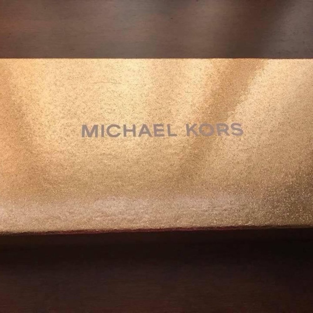 MK Michael Kors Rose Gold Small Satchel Purse Leather & Wallet with Dust Bag - Picture 2 of 5